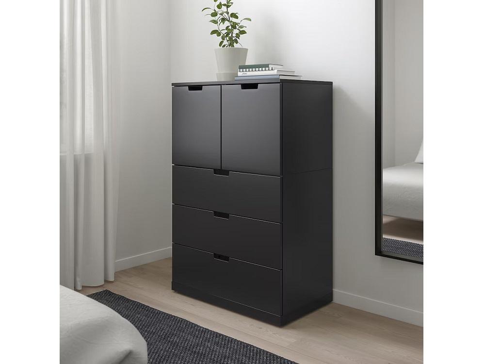 Комод Нордли 40 black ИКЕА (IKEA) изображение товара